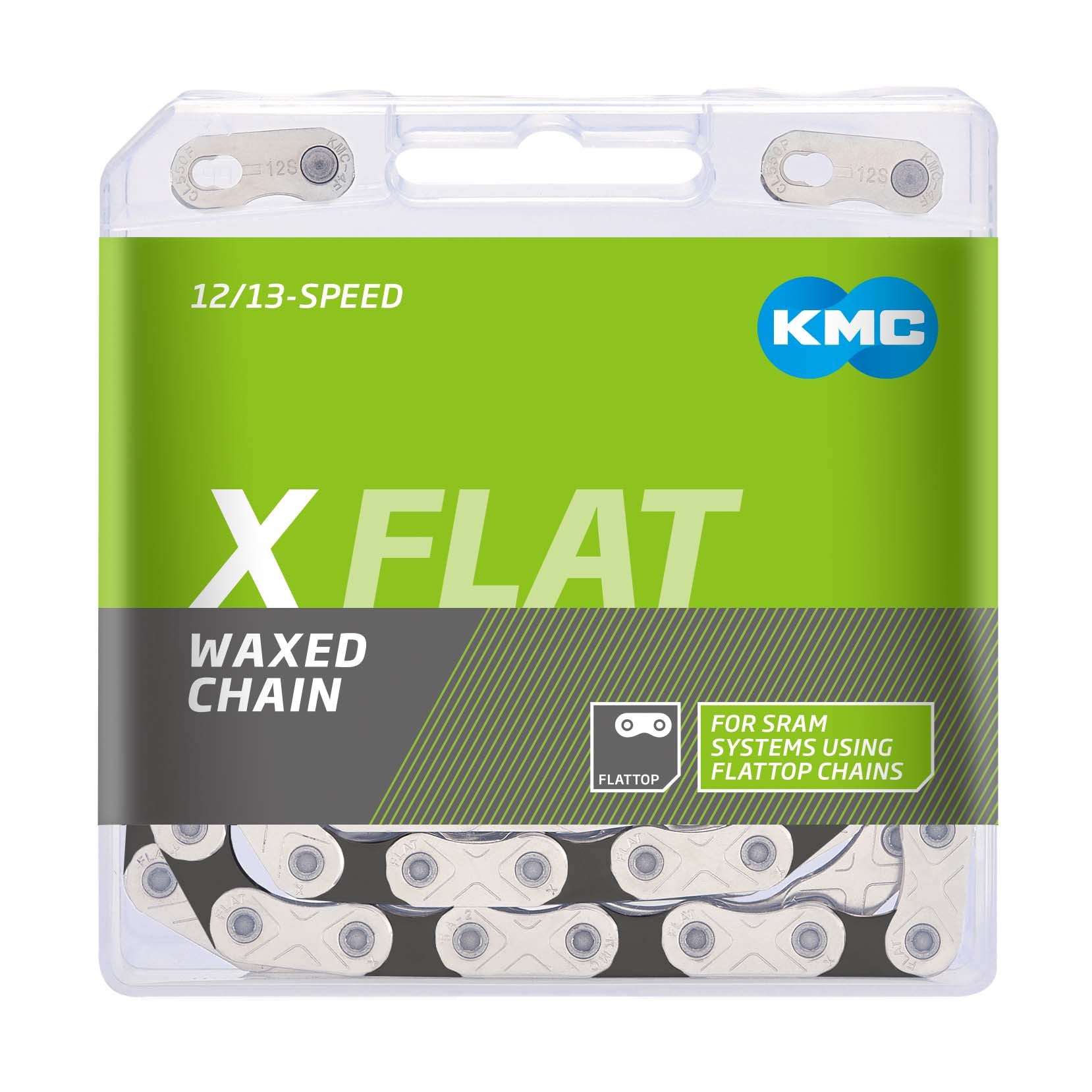 CHAIN KMC 12 SPEED X-FLAT WAXED