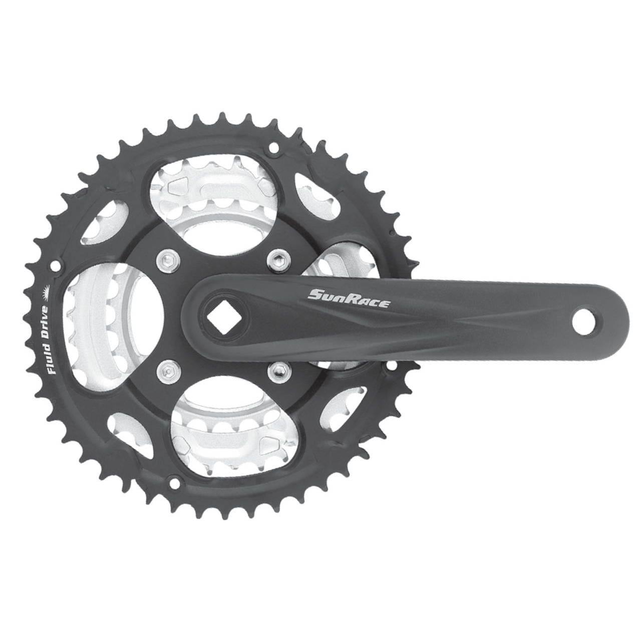 SUNRACE CRANKSET 48/38/28 ALLOY 170MM