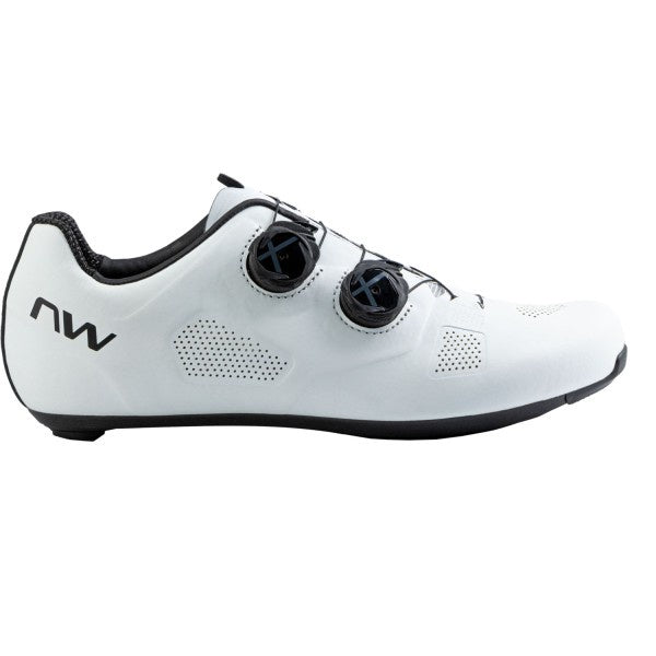 NORTHWAVE REVOLUTION WIDE ROAD SHOES ( WHITE/BLK)