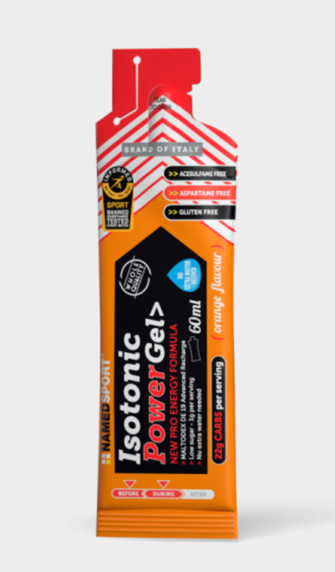 NAMED ISOTONIC POWER GEL (ORANGE FLAVOUR) NEW