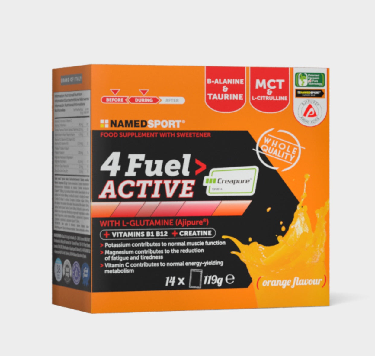 NAMEDSPORT 4 FUEL ACTIVE ORANGE SACHET