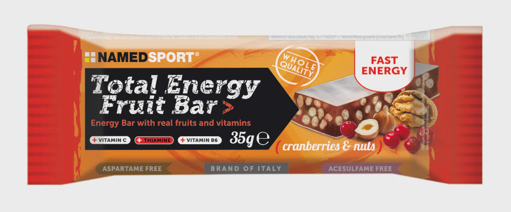 NAMEDSPORT TOTAL ENERGY FRUIT BAR - CRANBERRY & NUTS