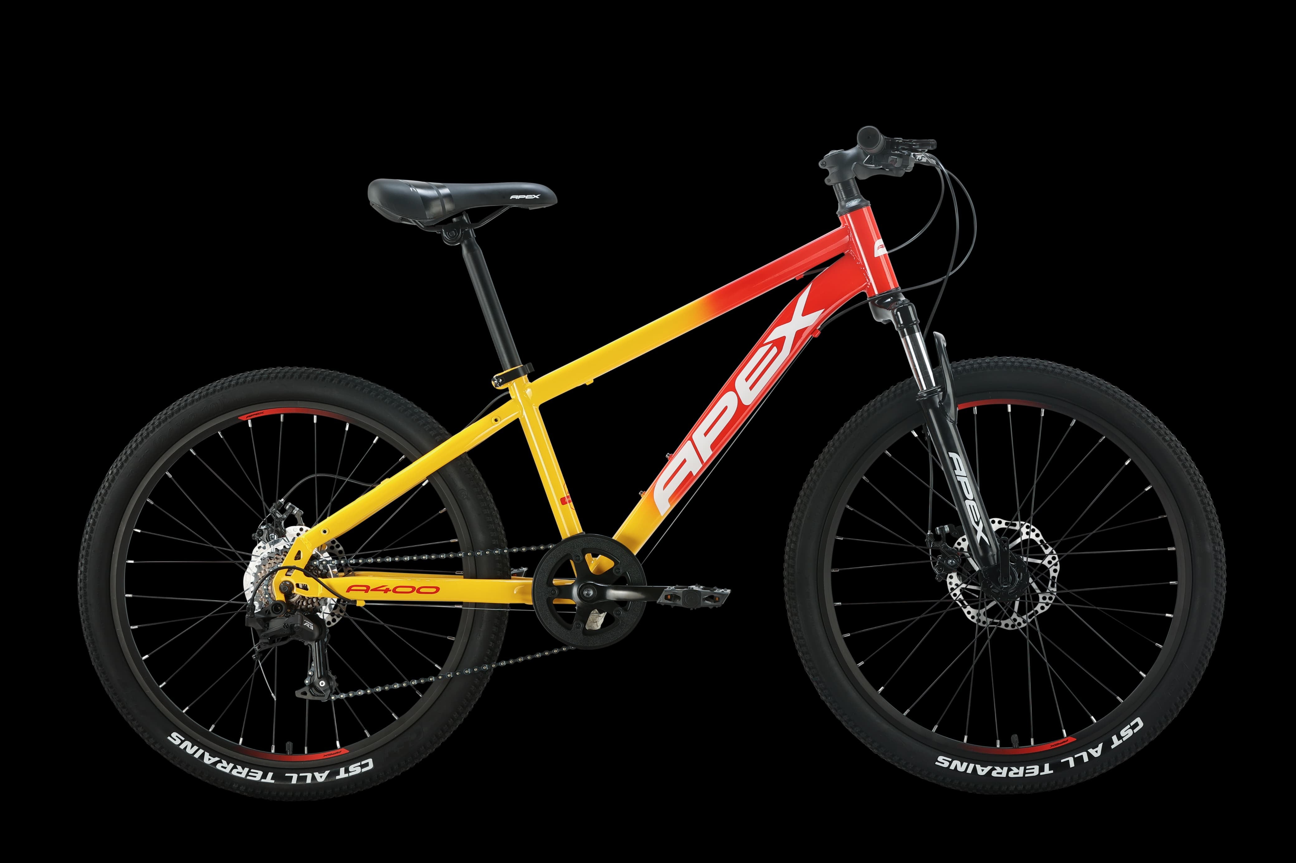 APEX A400 BOYS 24 RED &  YELLOW